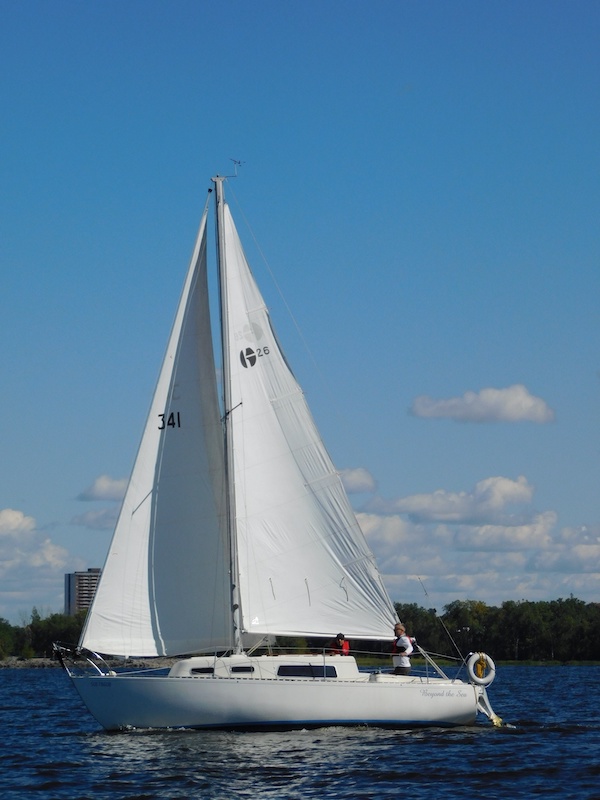 Grampian 26 sailboat under sail