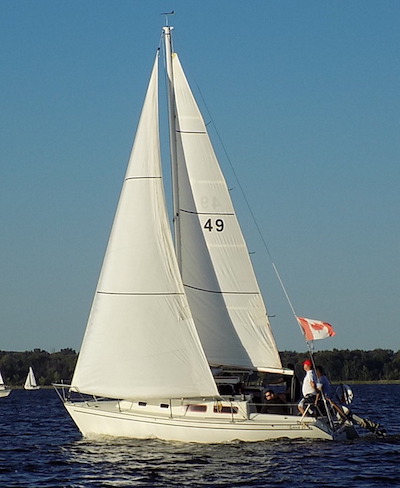 Schock 23 sailboat under sail