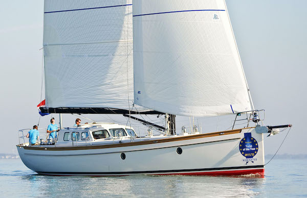 Bestewind 50 sailboat under sail