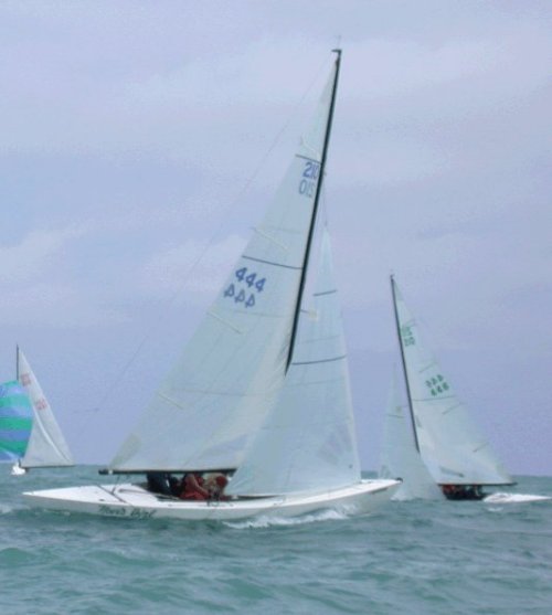 210 sailboat under sail