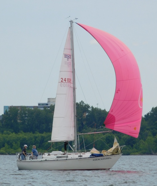 C&C 27 mk ii sailboat under sail