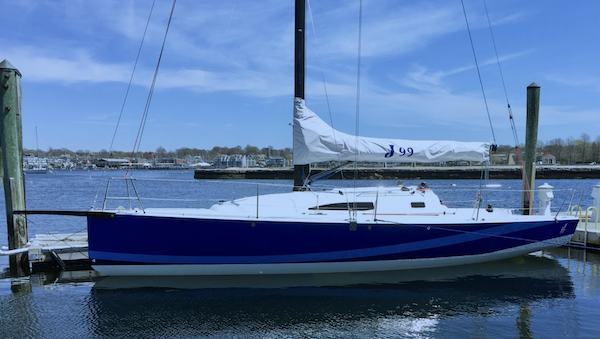 J99 sailboat under sail