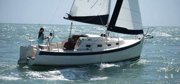 Seaward 26rk sailboat under sail