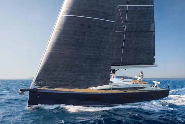 Jeanneau yachts 60 sailboat under sail