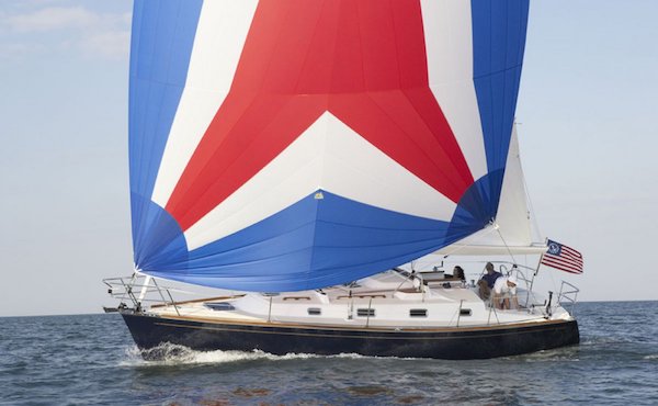 Tartan 3400345 sailboat under sail