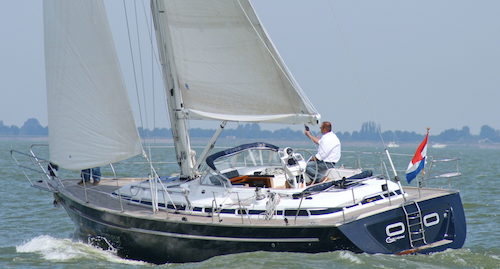 C yacht 1150 sailboat under sail