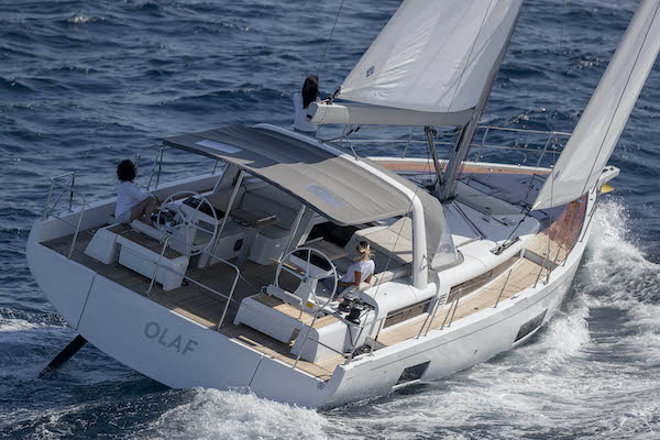 Oceanis yacht 54 Beneteau sailboat under sail