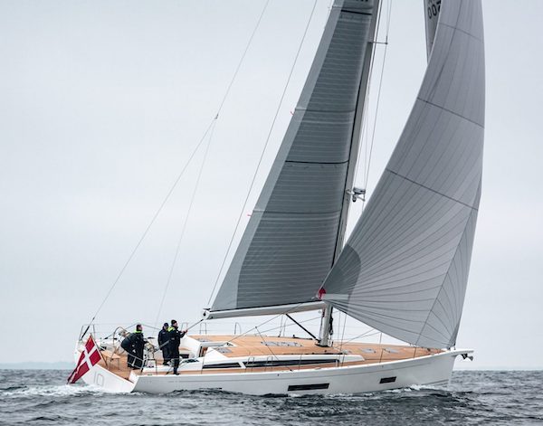 X56 sailboat under sail