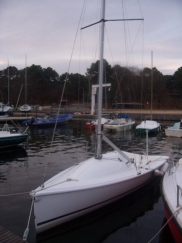 Sprinto sk sailboat under sail
