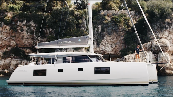 Nautitech 46 open sailboat under sail