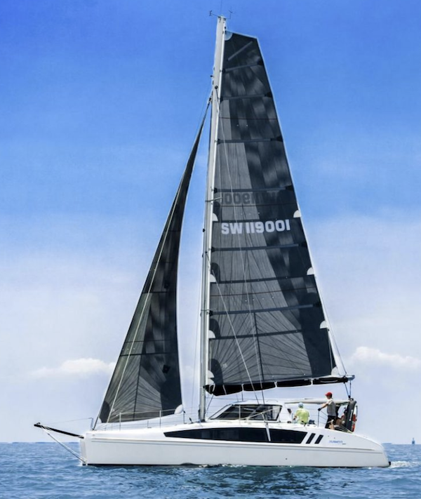 Seawind 1190 sailboat under sail