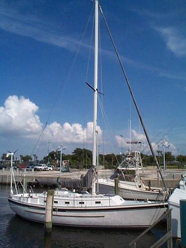 Aloha 104 sailboat under sail