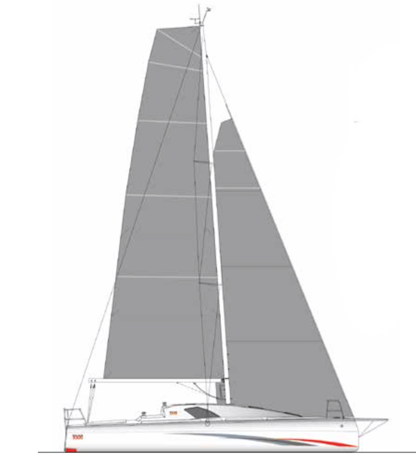 Sun fast 3300 jeanneau sailboat under sail