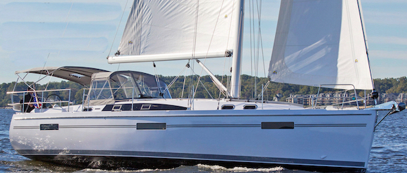Catalina 425 sailboat under sail