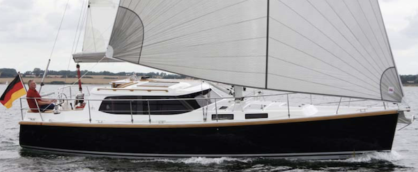 Sirius 35 ds sailboat under sail