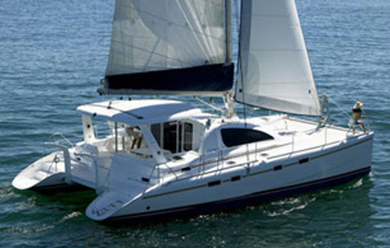 Leopard 47 sailboat under sail