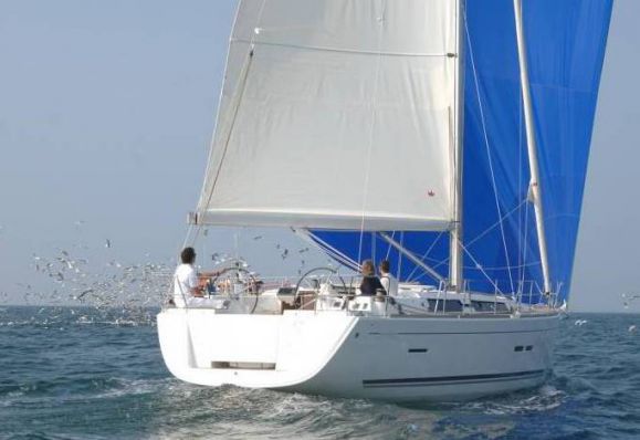 Dufour 445 Grand Large sailboat under sail