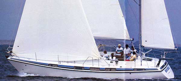 Maxi 130 sailboat under sail