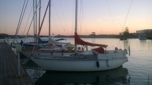 Mp 30 sailboat under sail