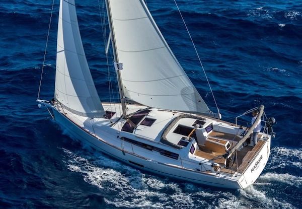Dufour 360 grand large 1 sailboat under sail