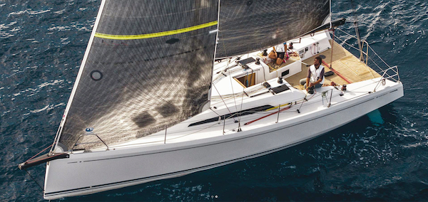 Grand soleil 34 skyron sailboat under sail