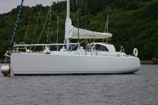 Haka 133 sailboat under sail