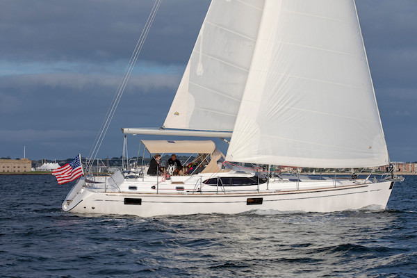 Hylas 48 sailboat under sail