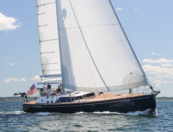 Hylas 63 sailboat under sail
