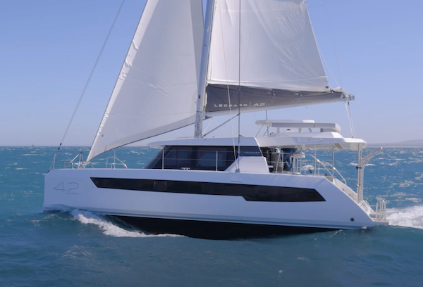 Leopard 42 sailboat under sail