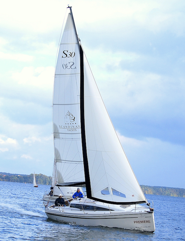 Scandinavia 30 sailboat under sail