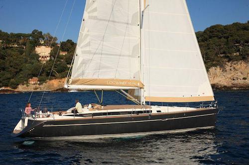 Locwind 16 sailboat under sail