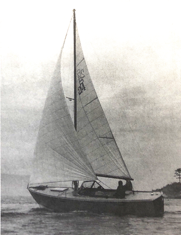 Portage 24 sailboat under sail