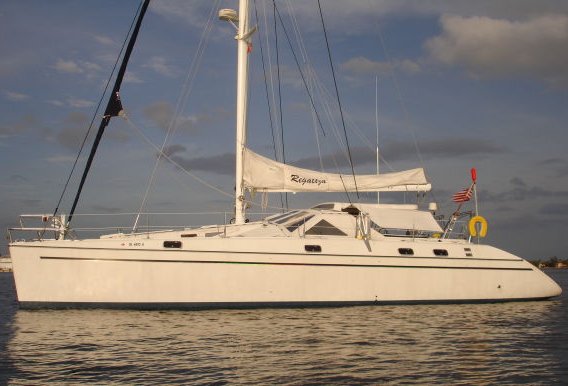 Privilege 51 sailboat under sail