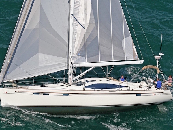 Southerly 49 sailboat under sail