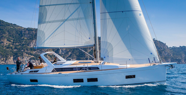 Grand soleil 46 lc sailboat under sail