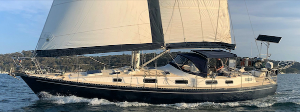 Oceanic 46 aus sailboat under sail