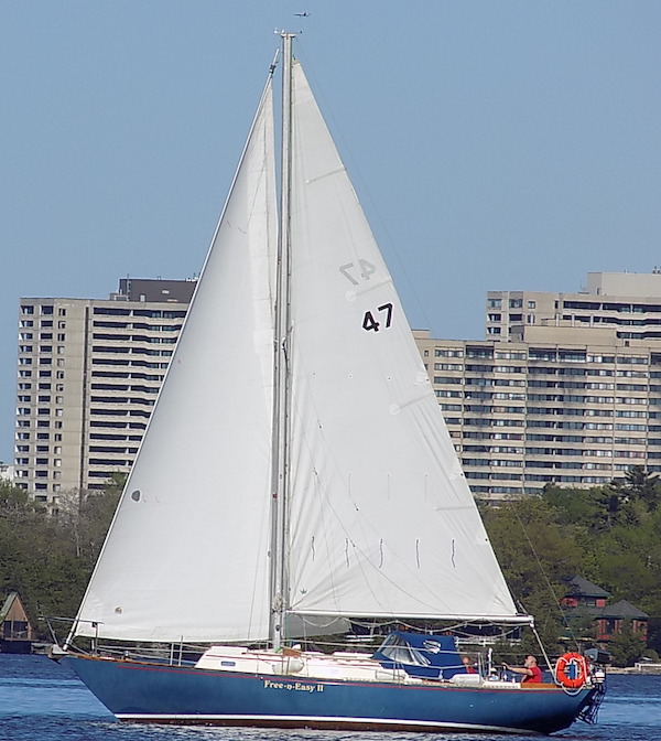Corvette 31 cc sailboat under sail