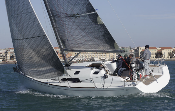 Comet 35s sailboat under sail