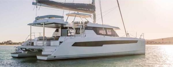 Leopard 50 sailboat under sail