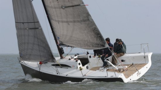 A 27 archambault sailboat under sail