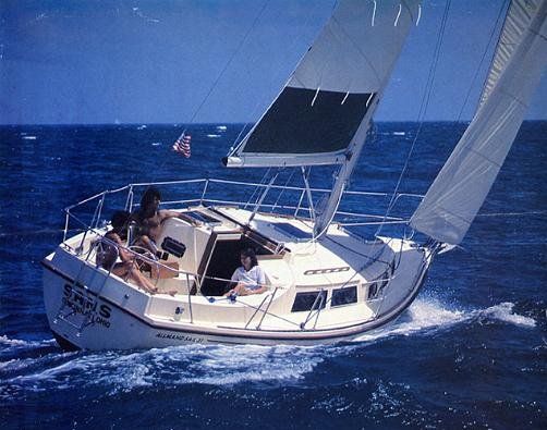 Allmand 31 sailboat under sail