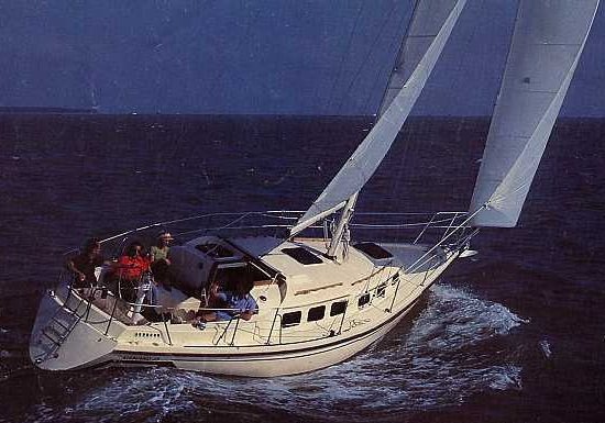 Allmand 35 sailboat under sail