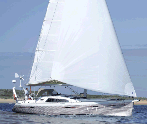 Allures 44 sailboat under sail