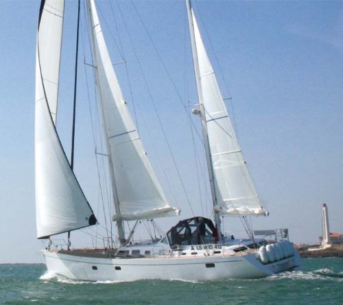 Alubat 58 sailboat under sail