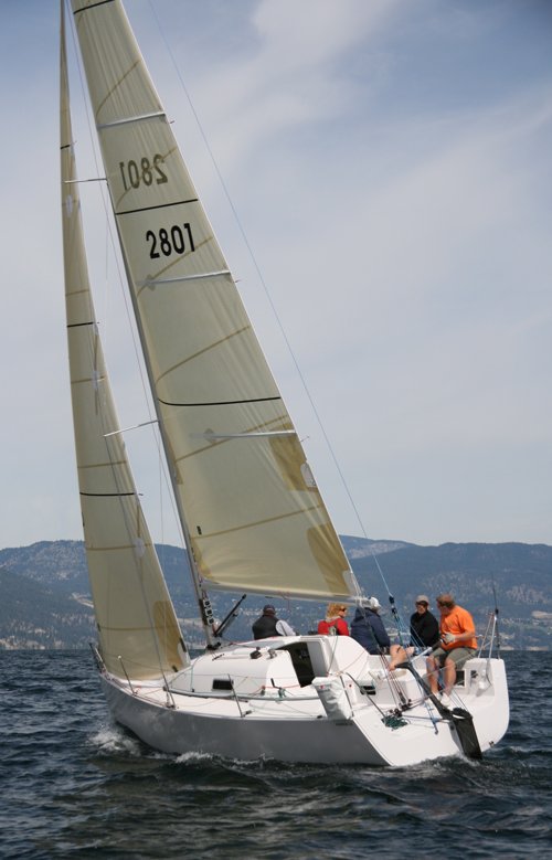 Andrews 28 sailboat under sail
