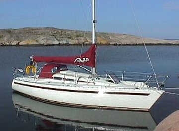 Aphrodite 29291 sailboat under sail