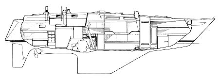 Aphrodite 40 sailboat under sail