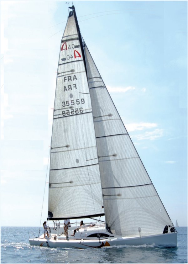 Archambault 40rc sailboat under sail