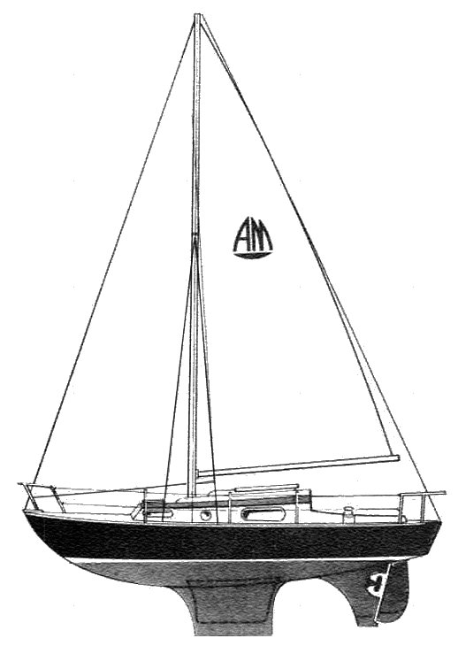 Atlanta 28 sailboat under sail