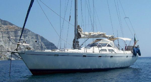 Atlantic 55 sailboat under sail